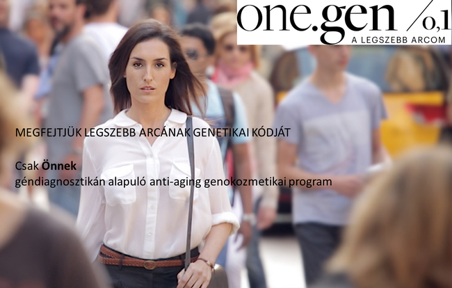 one.gen/o,1  az ANTI-AGING és GENOKOZMETIKAI PROGRAM 3.kép