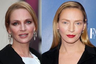A makeup artist-ok művészi önkifejeződésének áldozata lett Uma Thurman A makeup artist-ok művészi önkifejeződésének áldozata lett Uma Thurman