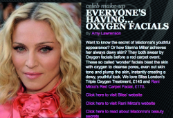 Madonna is oxigén terápiás kezeléssel fiatalítja arcát / forrás: Elle.com Madonna is oxigén terápiás kezeléssel fiatalítja arcát / forrás: Elle.com